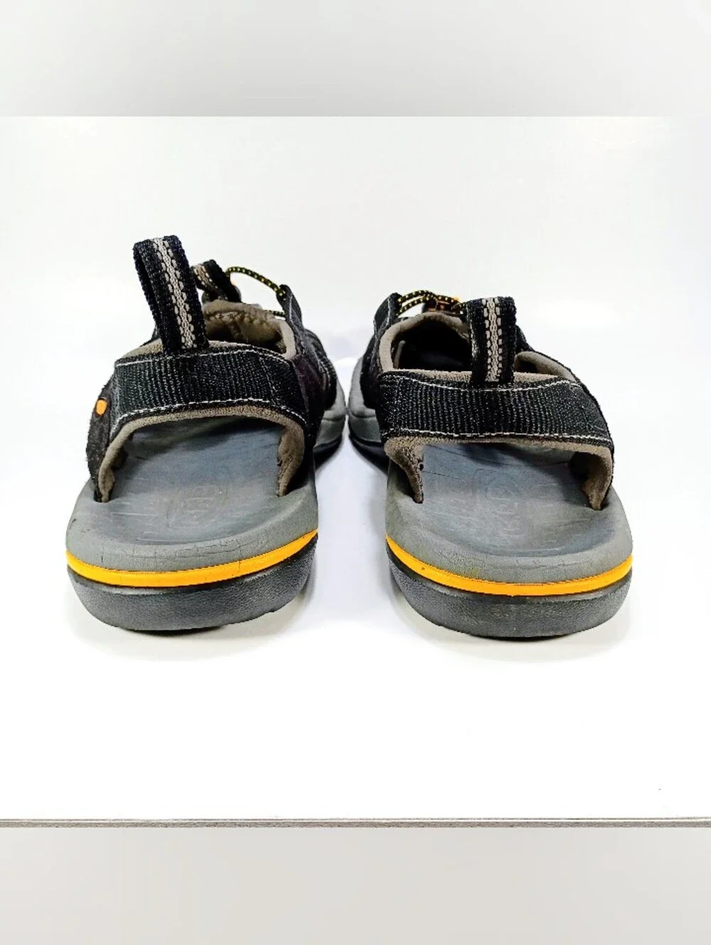 Keen Kanyon Mens 11.5 Black Bungee Lace Outdoor Sport Hiking Sandals
